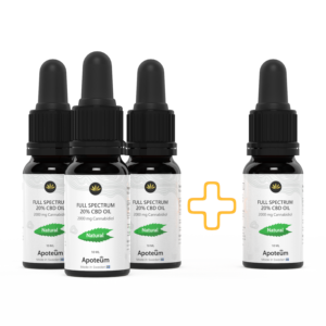 4 Flaschen 20% CBD Öl - Vollspektrum - Natur