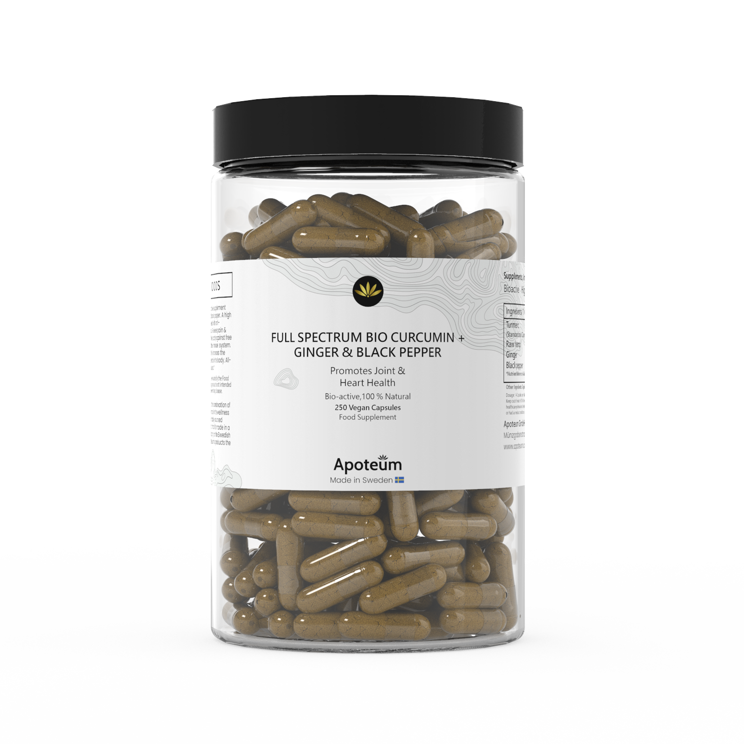 250 Curcumin & Ingwer-Kapseln