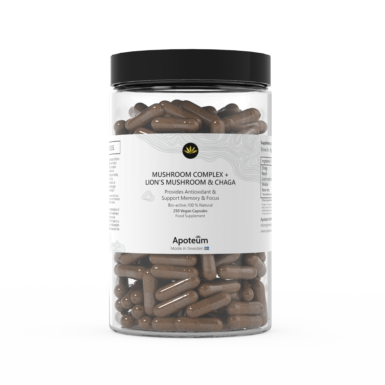250 Pilz-Komplex-Kapseln (Antioxidantien-reiche Formel)